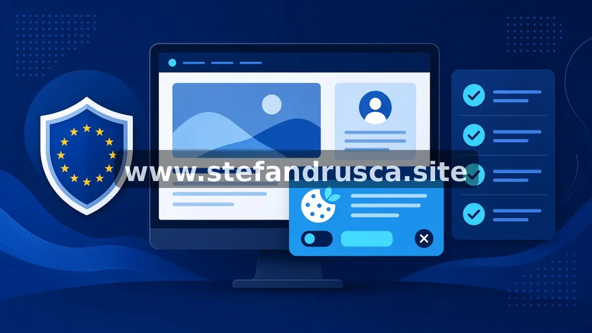 Checklist GDPR și cookie-uri pentru site-ul firmei