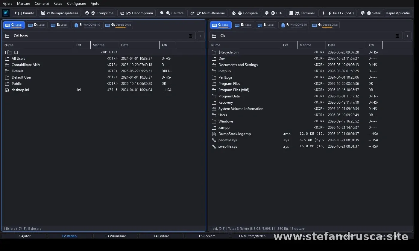 Free Commander — Dual-Panel File Manager pentru Windows 11/10